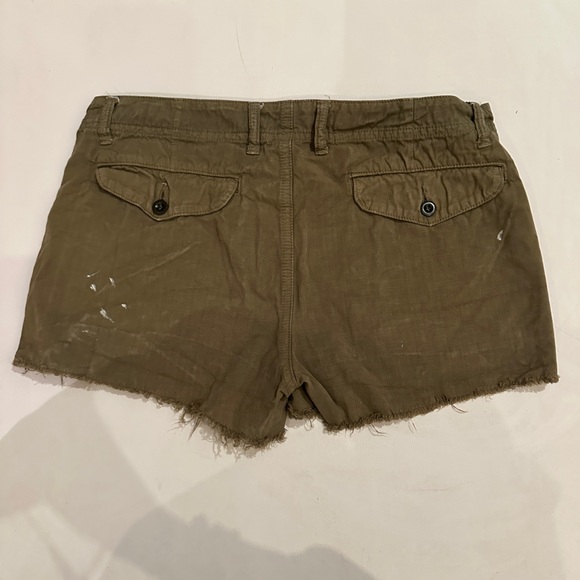 NSF Khaki GREEN Shorts. Low rise. 100% cotton. Size 26 - Picture 2 of 3